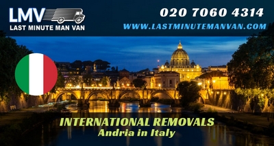 About Last Minute International Removals Service from Andria, Italy to UK